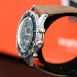 1961 CROTON Nivada Grenchen Chronograph Aviator Sea Diver Watch Venus 210 Chronomaster Wristwatch