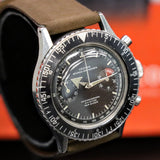 1961 CROTON Nivada Grenchen Chronograph Aviator Sea Diver Watch Venus 210 Chronomaster Wristwatch