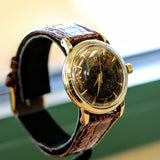 1952 OMEGA Automatic Wristwatch 14K SOLID GOLD Ref. G6525 Vintage Bumper Automatic Wristwatch