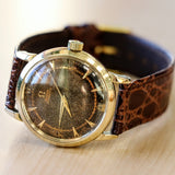 1952 OMEGA Automatic Wristwatch 14K SOLID GOLD Ref. G6525 Vintage Bumper Automatic Wristwatch