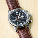 POLJOT "Hanhart" Flieger Chronograph Wristwatch 23 Steine P3133 No. 007/200 Date Indicator Watch