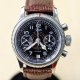 POLJOT "Hanhart" Flieger Chronograph Wristwatch 23 Steine P3133 No. 007/200 Date Indicator Watch