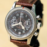 POLJOT "Hanhart" Flieger Chronograph Wristwatch 23 Steine P3133 No. 007/200 Date Indicator Watch