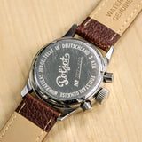 POLJOT "Hanhart" Flieger Chronograph Wristwatch 23 Steine P3133 No. 007/200 Date Indicator Watch