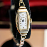 1935 BULOVA Carolyn Art Deco Ladies Watch 10K GF Original Bracelet Vintage Wristwatch