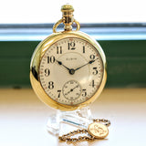 1905 ELGIN Pocket Watch 18s 21 Jewels Railroad Grade No. 349 Vintage U.S.A. Made
