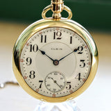 1905 ELGIN Pocket Watch 18s 21 Jewels Railroad Grade No. 349 Vintage U.S.A. Made