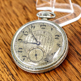 1925 ILLINOIS Time King Pocket Watch Size 12s 17 Jewels Grade 405 U.S.A. Made Art Deco Watch