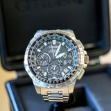 CITIZEN Promaster Navihawk GPS Satellite Wave Wristwatch Eco-Drive Chronograph Watch CC9030-51E