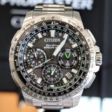 CITIZEN Promaster Navihawk GPS Satellite Wave Wristwatch Eco-Drive Chronograph Watch CC9030-51E