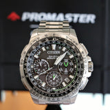 CITIZEN Promaster Navihawk GPS Satellite Wave Wristwatch Eco-Drive Chronograph Watch CC9030-51E