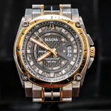 BULOVA 300M Precisionist 262kHz Diamond Dial - 98D149 - In Box & Extra Links!