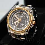 BULOVA 300M Precisionist 262kHz Diamond Dial - 98D149 - In Box & Extra Links!