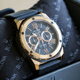 BULOVA Marine Star Chronograph 100m Date Indicator Ref. 98B104 Box & Papers!