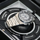 CITIZEN Eco-Drive Satellite Wave Wristwatch Super Titanium Case & Bracelet Ref. CC2006-53E F100-T020177 - In Box!