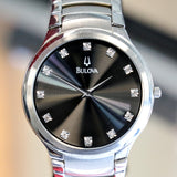 BULOVA Diamond Collection Dress Watch 36mm Ref. C8671067 Quartz Wristwatch