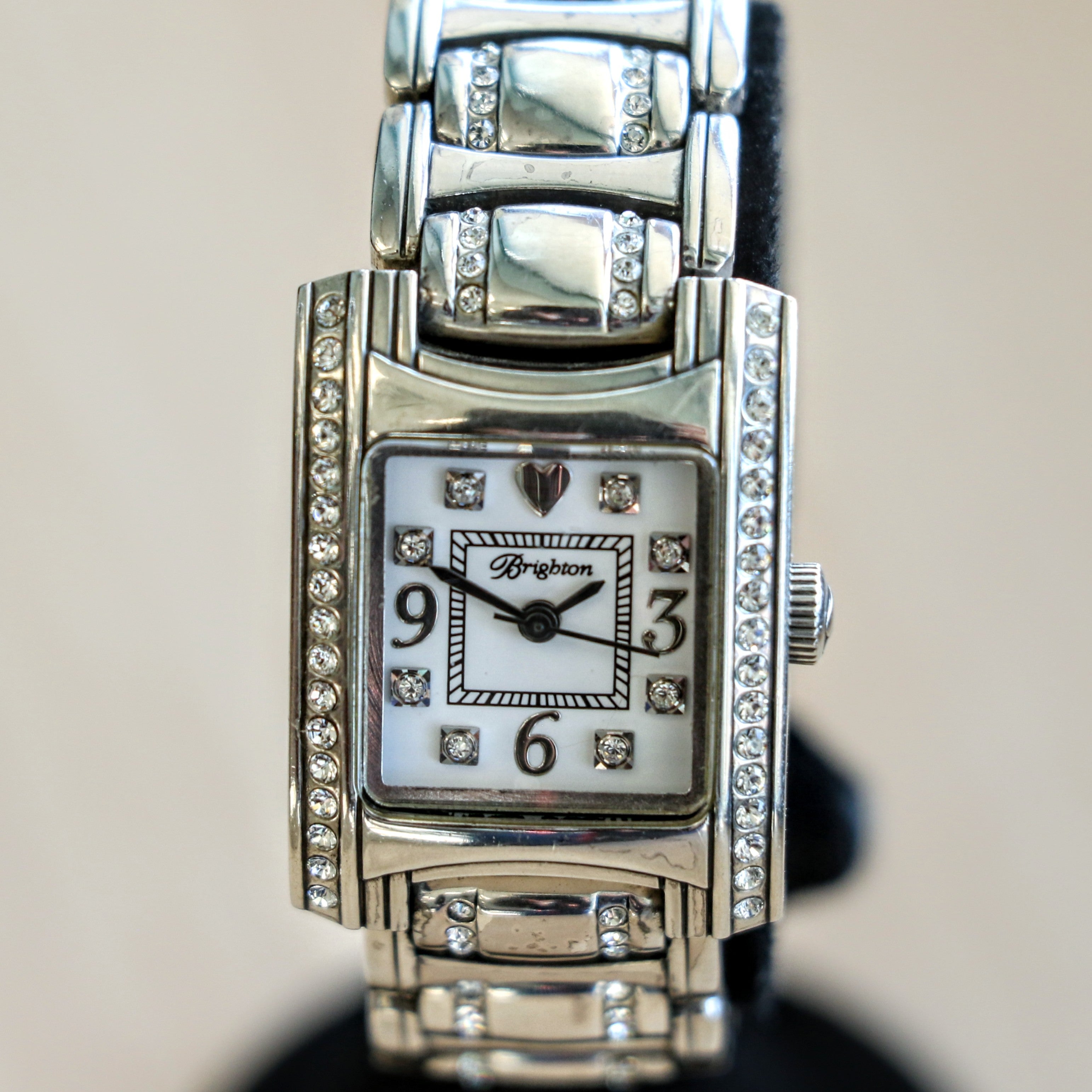 Ladies BRIGHTON "Turin" Watch Solid Silver and Swarovski Crystals Wristwatch