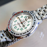 VOSTOK Sea Captain Amphibian Automatic Watch 200M Date Indicator Wristwatch