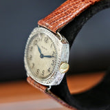 1923 Art Deco ELGIN Ladies Wristwatch 14K White GOLD Grade 447 Vintage Watch