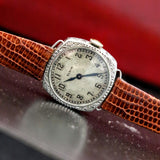 1923 Art Deco ELGIN Ladies Wristwatch 14K White GOLD Grade 447 Vintage Watch