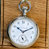 1904 HAMPDEN Watch Co. Pocket Watch 18s Grade No. 65 11 Jewels Lever Set USA Made