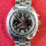 1970s TISSOT Seastar Navigator Chronograph Watch Ref. 40522 Cal. Valjoux 7734 Wristwatch - Original Bracelet