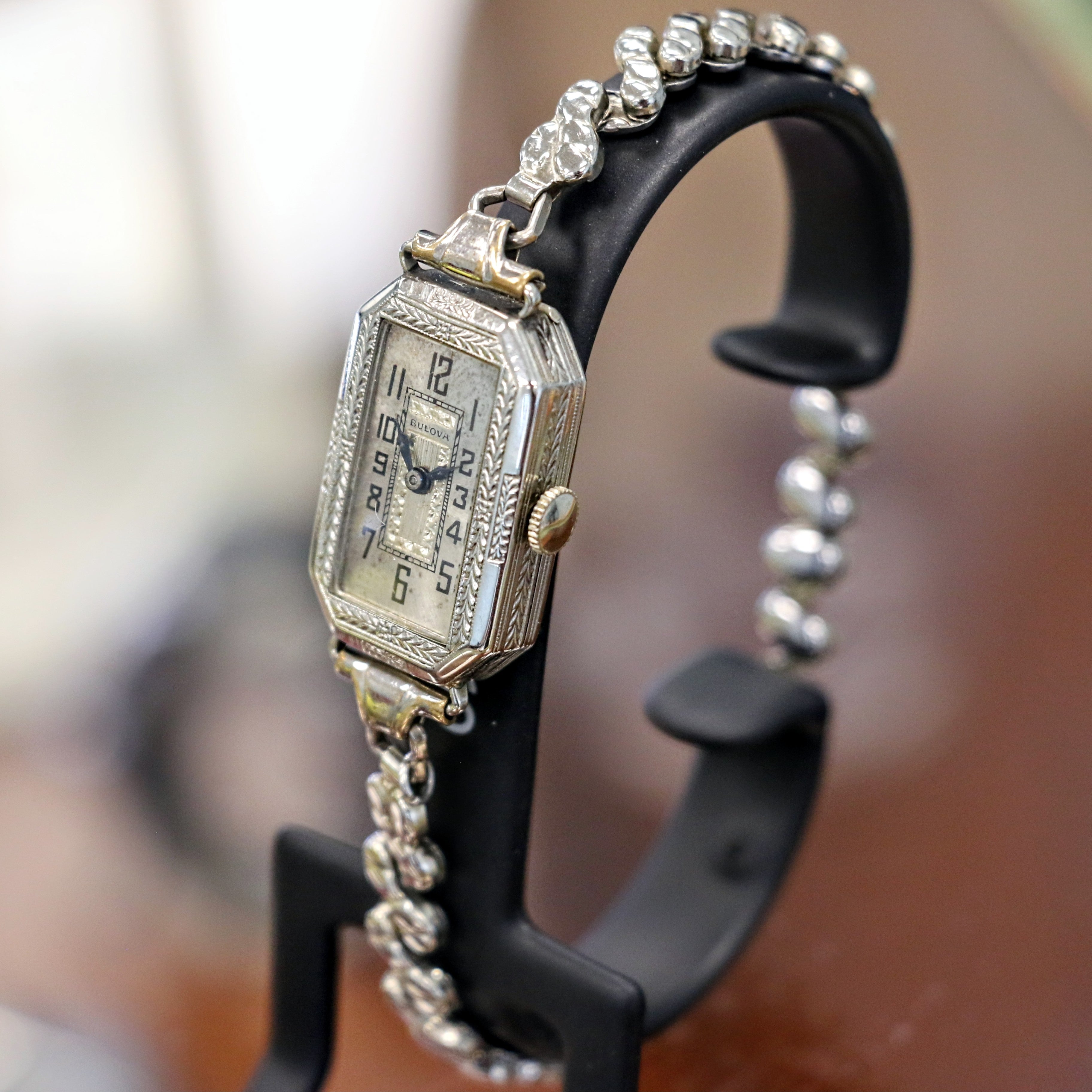 BULOVA 1926 Baroness Ladies Wristwatch Cal. 6AF 15 Jewels Art Deco Watch 14K WGF