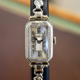 BULOVA 1926 Baroness Ladies Wristwatch Cal. 6AF 15 Jewels Art Deco Watch 14K WGF