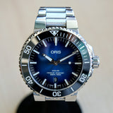 ORIS AQUIS Date Automatic Watch 7730 Dive Wristwatch Blue Dial Clipperton Limited Edition