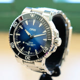 ORIS AQUIS Date Automatic Watch 7730 Dive Wristwatch Blue Dial Clipperton Limited Edition