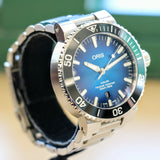ORIS AQUIS Date Automatic Watch 7730 Dive Wristwatch Blue Dial Clipperton Limited Edition