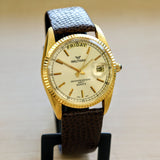 1980s WALTHAM Presidential Watch 34mm Quartz Day/Date Wristwatch