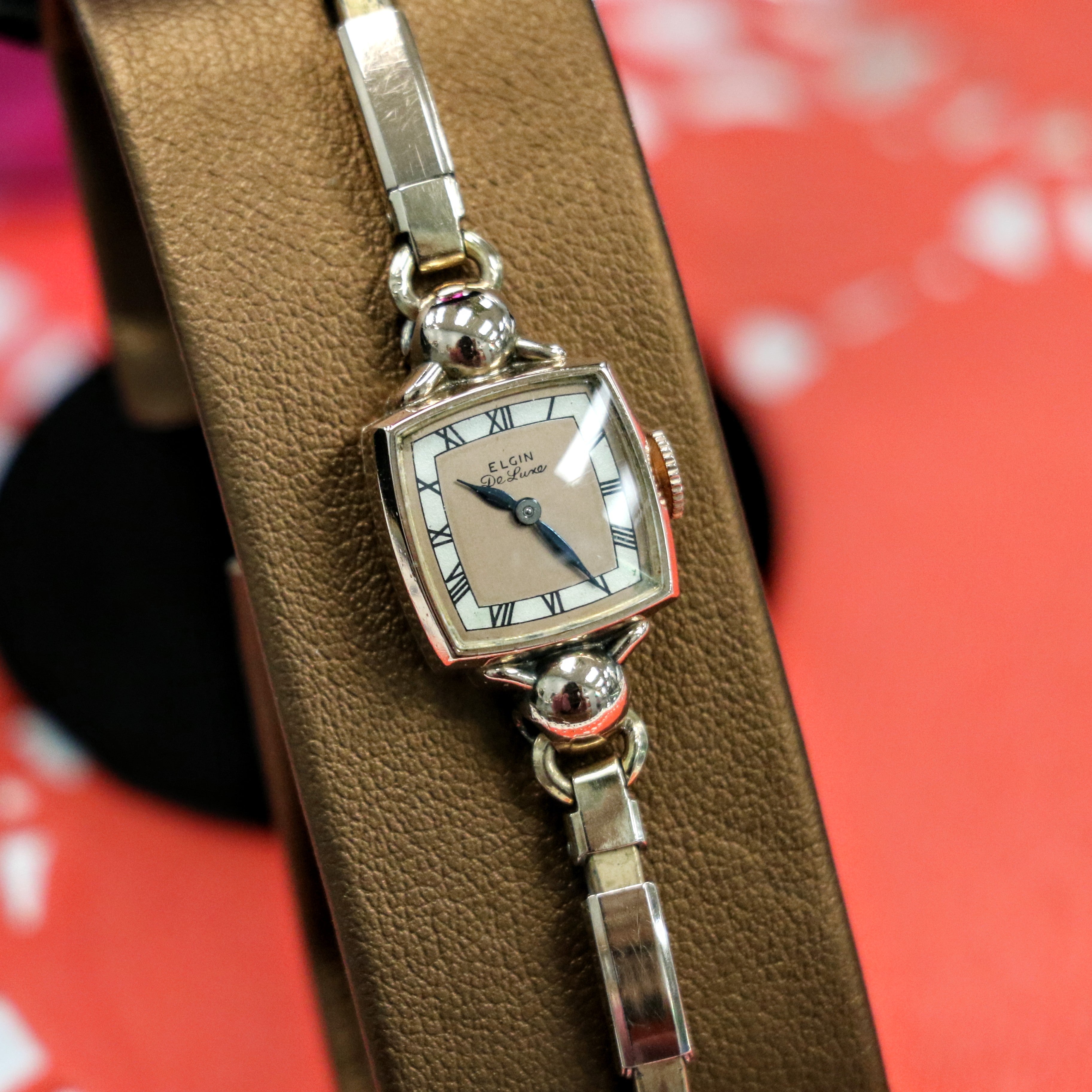 1941 ELGIN De Luxe Ladies Watch 17 Jewels Grade 617 U.S.A. Wristwatch SECOND HAND HOROLOGY