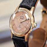 Vintage EAGLE WINGS Shockprotecter Watch 17 Jewels Cal. FE 8020 Rose Gold Tone Swiss Wristwatch