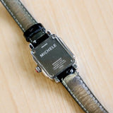 MICHELE Deco Mini Ladies Watch MOP Dial Ref. MW06D00A0025 Leather Strap - ALL Original
