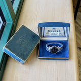 1960 BULOVA President "JW" 23 Jewels Waterproof Black Sunburst Dial - ALL ORIGINAL