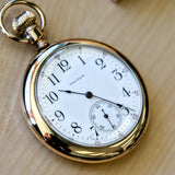 1907 WALTHAM Pocket Watch 12s Openface 7 Jewels Grade 210 14K Yellow GF
