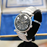 1960 BULOVA President "JW" 23 Jewels Waterproof Black Sunburst Dial - ALL ORIGINAL