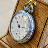 1908 ELGIN Pocket Watch 18s 7 Jewels Grade 294 Openface Vintage Timepiece