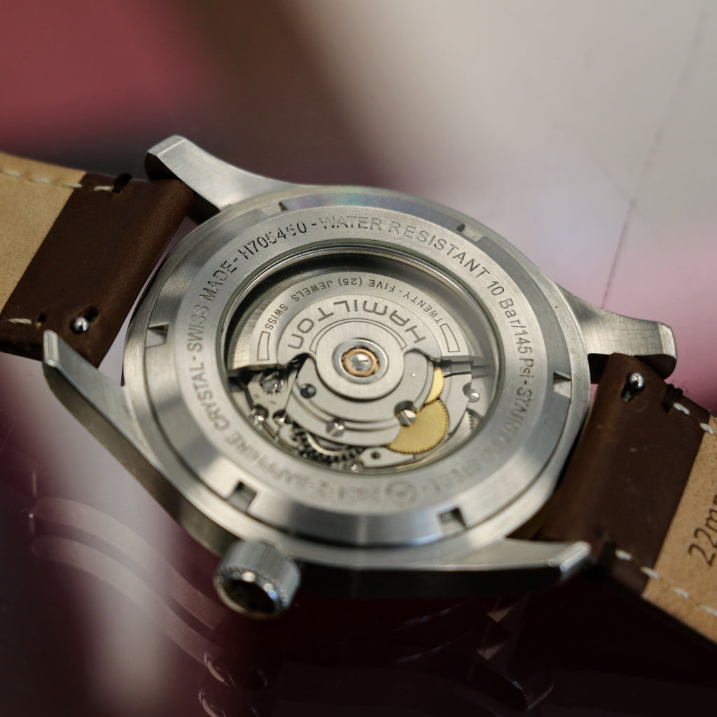 HAMILTON Khaki Field Automatic 42mm Watch H705450 ETA 2824-2 24-Hour D ...