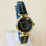 1950s ERNEST BOREL Ladies Cocktail Watch Kaleidoscope Dial 25mm Swiss Wristwatch - ALL ORIGINAL!