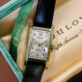 1936 BULOVA Phantom 17 Jewels Cal. 6AE Wristwatch Tank Case U.S.A. Watch 10K G.F. - In Box!