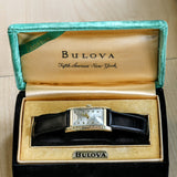1936 BULOVA Phantom 17 Jewels Cal. 6AE Wristwatch Tank Case U.S.A. Watch 10K G.F. - In Box!