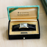 1936 BULOVA Phantom 17 Jewels Cal. 6AE Wristwatch Tank Case U.S.A. Watch 10K G.F. - In Box!