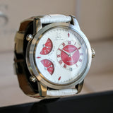 NOS J&S Joshua & Sons Automatic Watch Ref. JS-03-08 Triple Zone Time Wristwatch - In Box