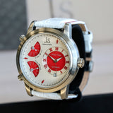 NOS J&S Joshua & Sons Automatic Watch Ref. JS-03-08 Triple Zone Time Wristwatch - In Box