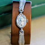 1962 OMEGA Ladies Cocktail Wristwatch 14K White GOLD Ref. A5692 Cal. 483 Vintage Watch
