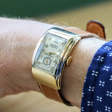 1938 GRUEN EXTREME Curvex Precision Commodore Driver's Ristside Vintage Watch