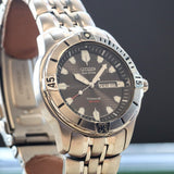 CITIZEN Eco-Drive Titanium Watch Ref. BM8230-58A Professional Diver Wristwatch WR 200