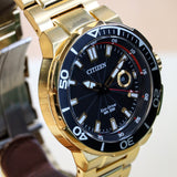 CITIZEN Endeavor Watch Eco-Drive WR 200 Diver Wristwatch Ref. AW1422-50E ALL S.S.